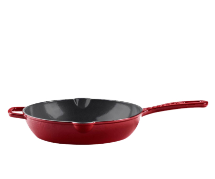 Patelnia i wok Gerlach Natur Iron Patelnia żeliwna 28cm bordo